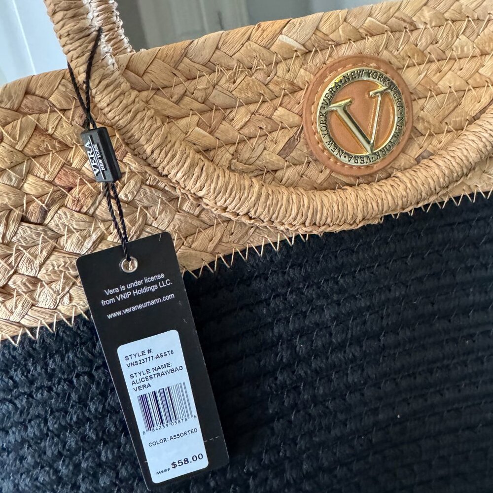 Women's Straw Handbag - Alice Straw Bag from Vera - Picture 7 of 8